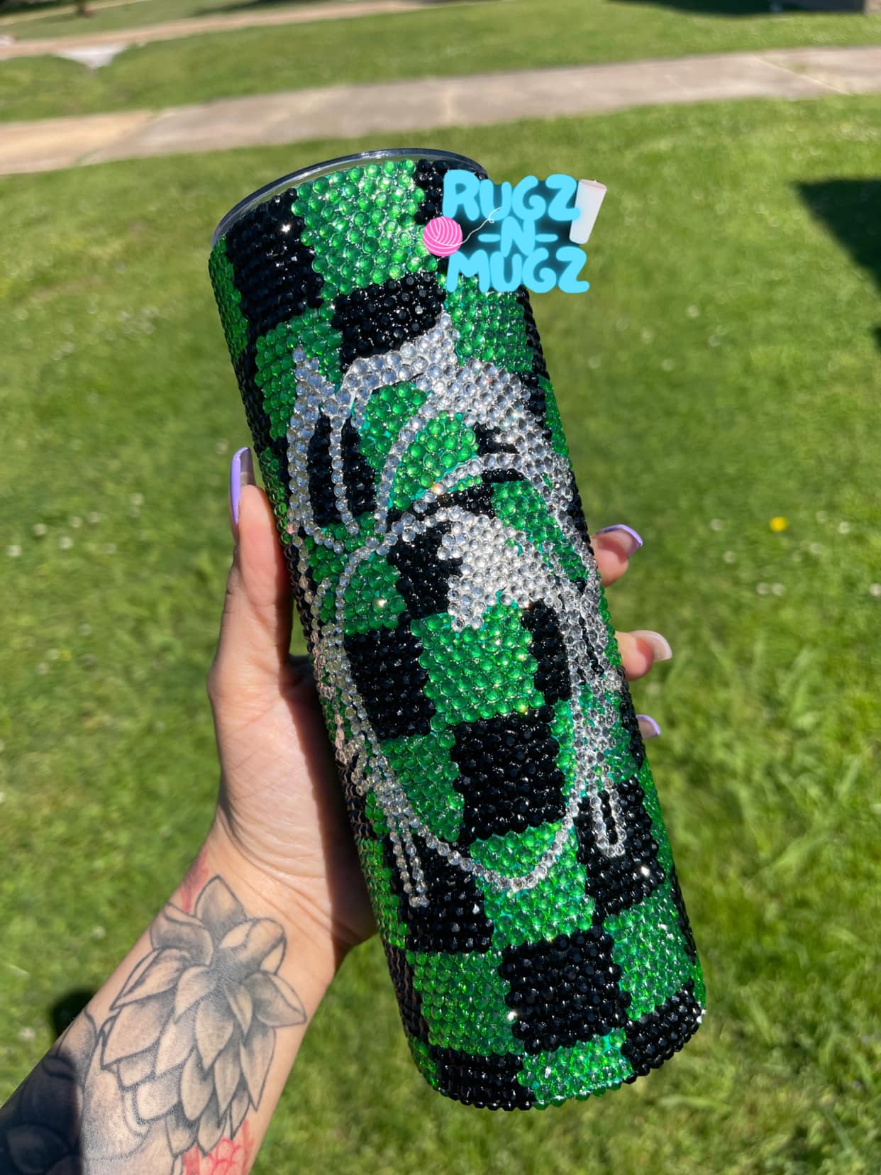 20 oz Skinny "Tanjiro" Rhinestone Tumbler