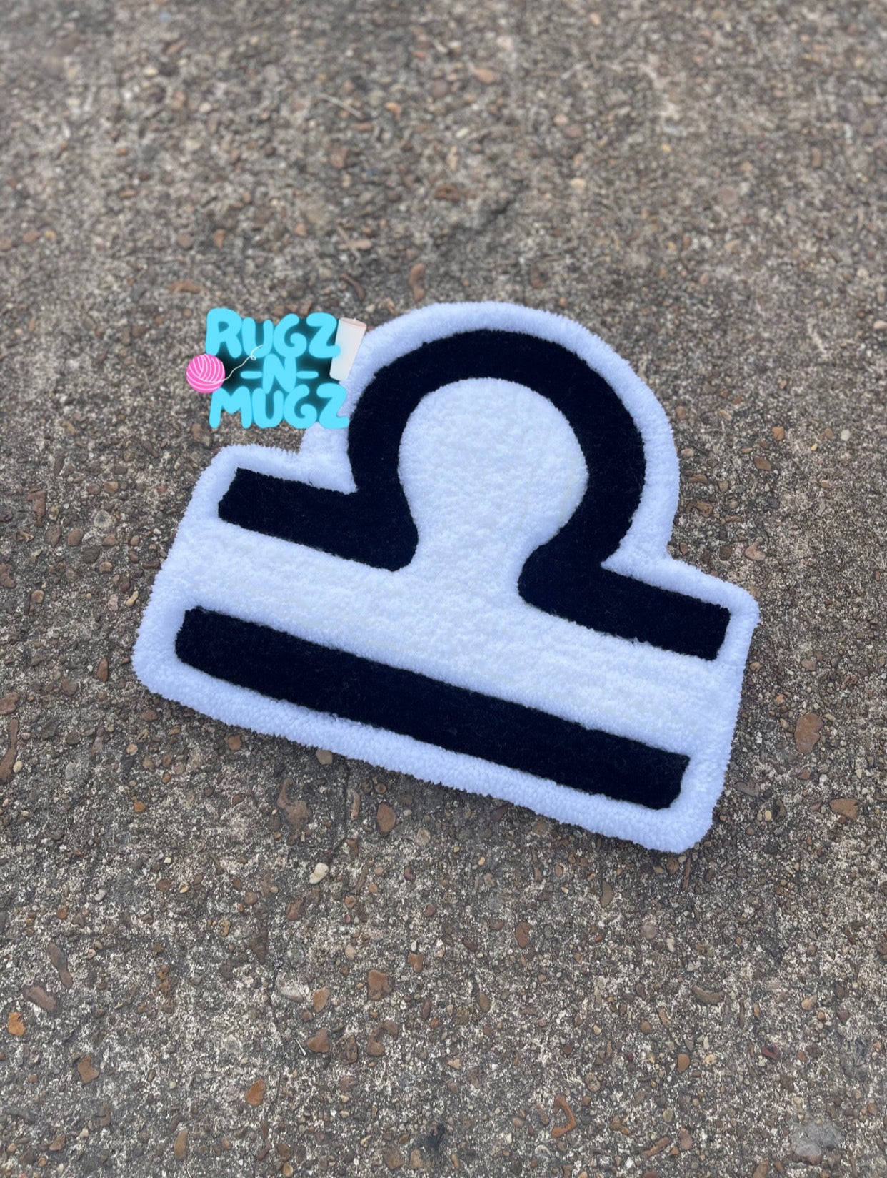 Libra Zodiac Sign Mini Rug